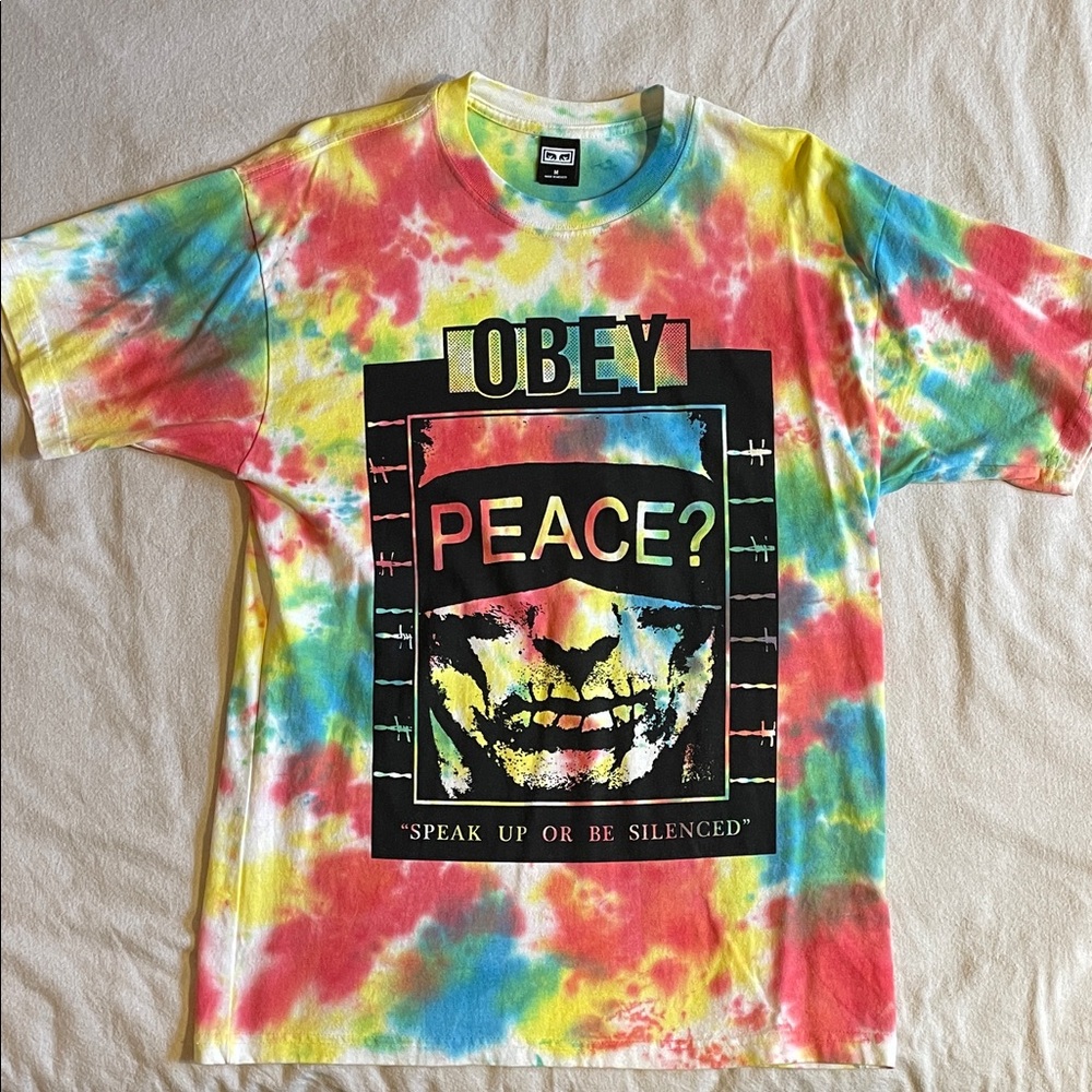 Obey Multicolor Peace Graphic Tee